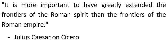 Cicero achievements