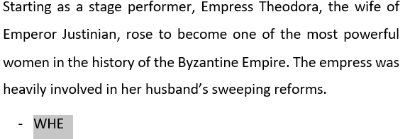 Byzantine Empress Theodora
