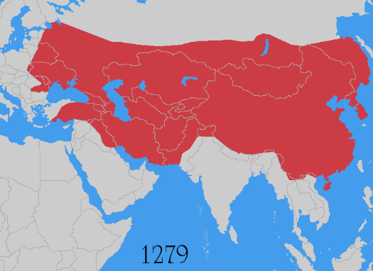 Mongol Empire at its peak