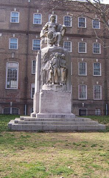 Pastorius Monument in Vernon Park in Northwest Philadelphia, PA