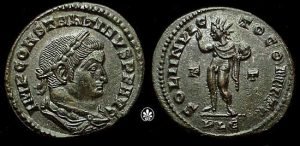 Emperor Constantine I and Sol Invictus