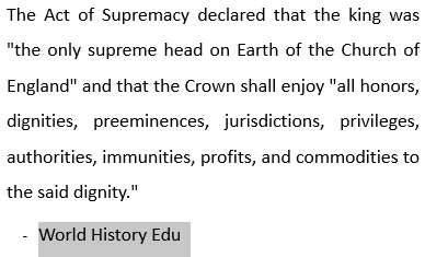 The Act of Supremacy