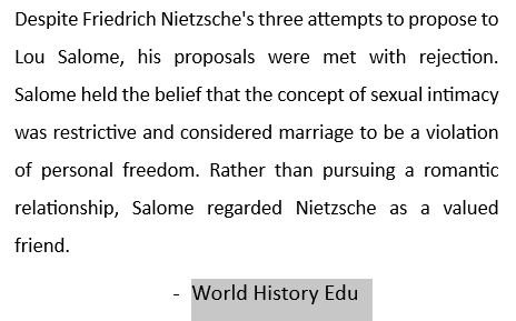 Nietzsche and Lou Salomé