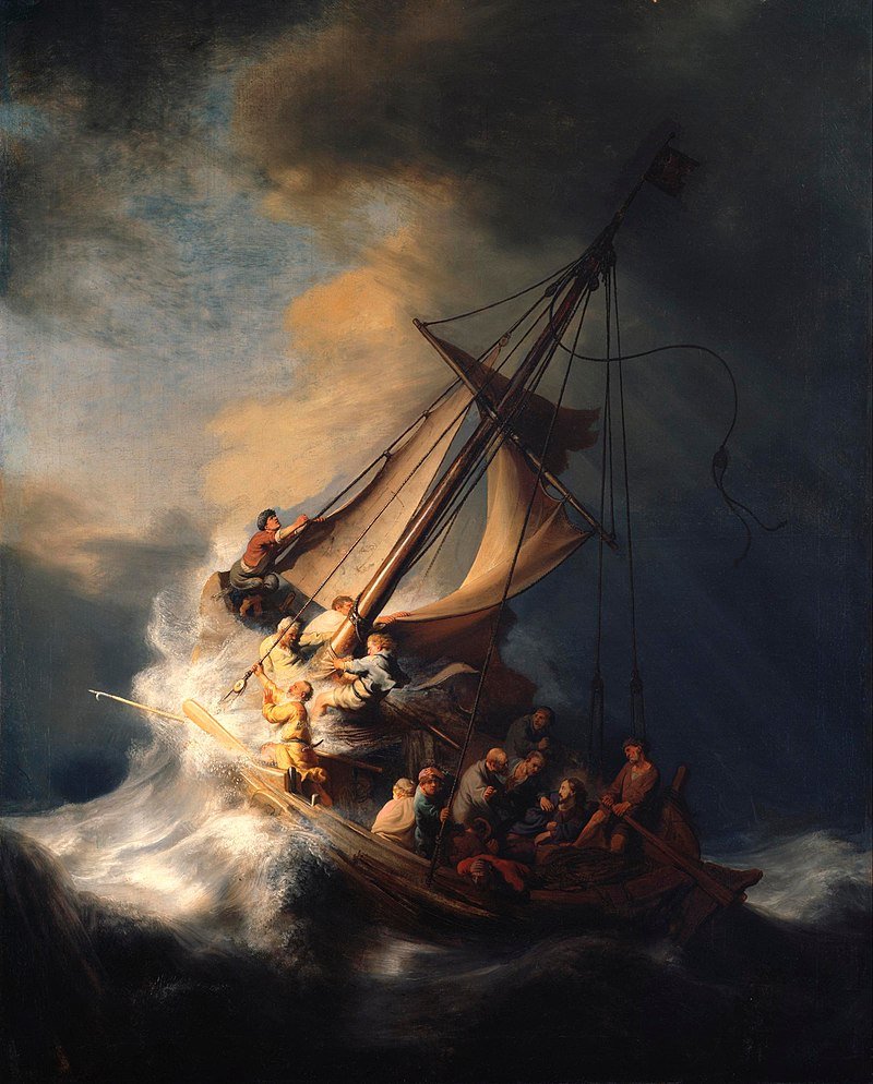 The Storm on the Sea of Galilee (1633) - painting by Rembrandt